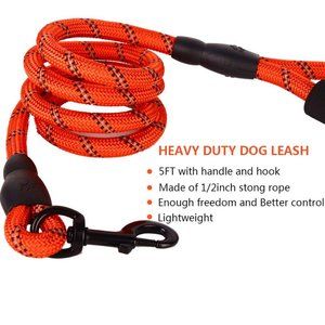 Pet Leash Outdoor Dog Leash Handle Rope P Style(Red,Blue,Green,Black)
